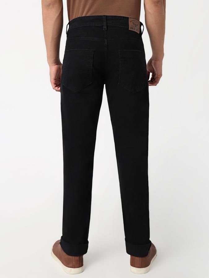 Men Cotton Slim Fit Mid Rise Clean Look Jeans