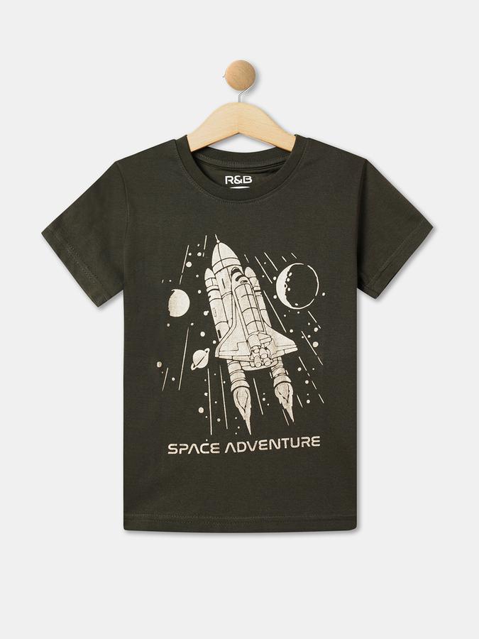 Boys Relaxed Fit Round-Neck T-Shirt