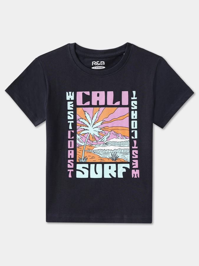 Boys Graphic Print Pure Cotton Regular T Shirt image number 0