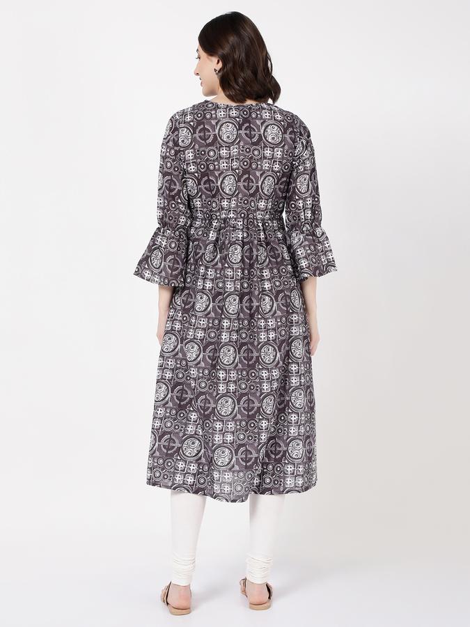 Women Printed Straight Kurta image number 3