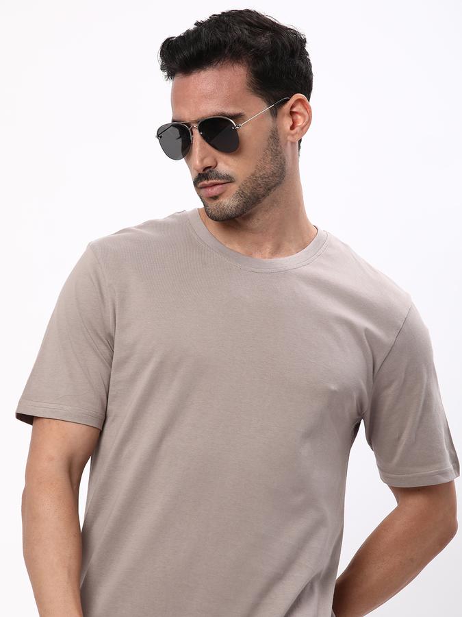 R&B Men Grey T-Shirts