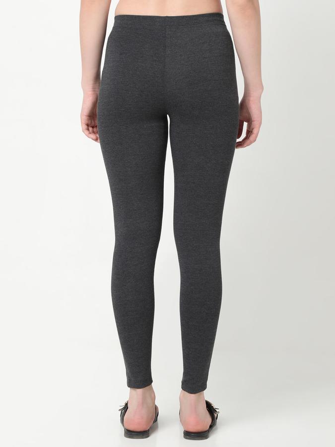 Women Cotton Skinny Fit High Rise Solid Tights