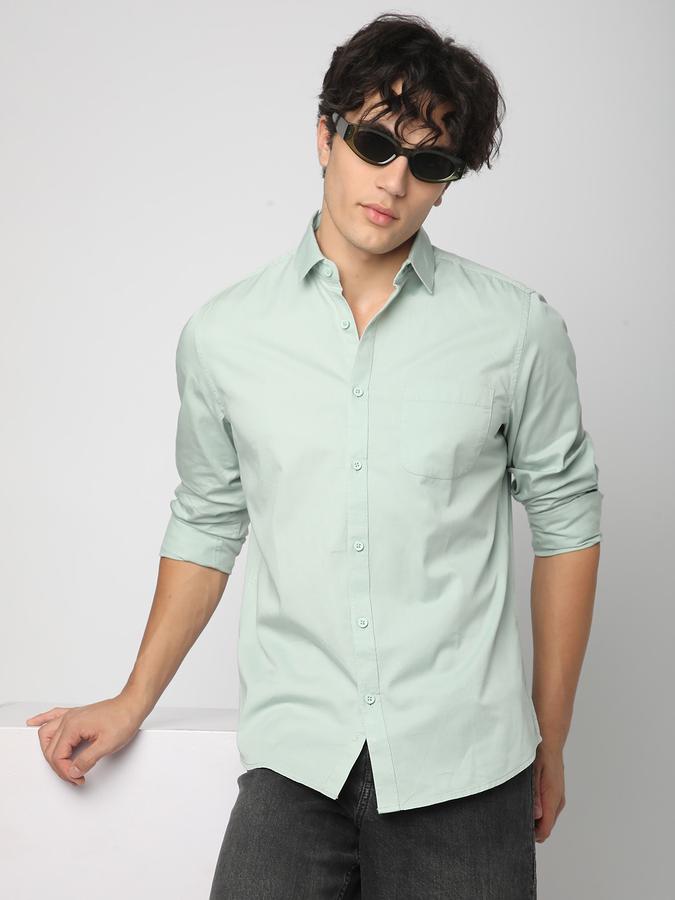 Men Solid Casual Shirt