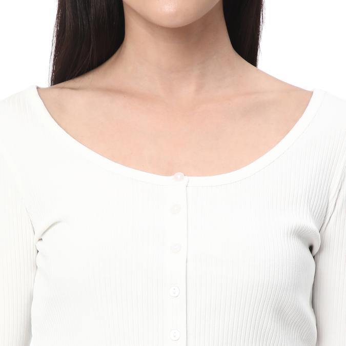 R&B Women's Long Sleeve Rib Tee image number 3
