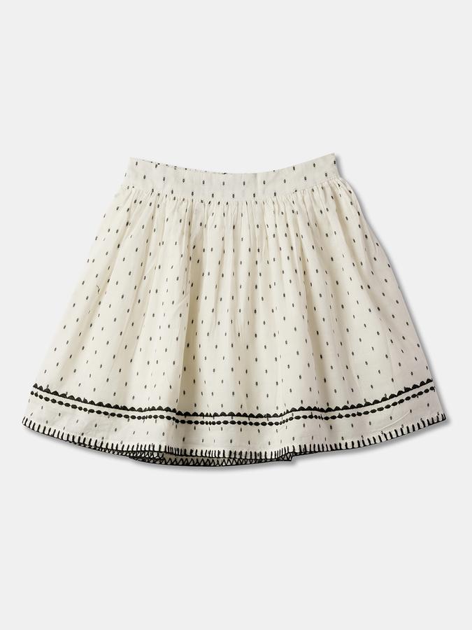 Girls Regular Fit Micro Print Shorts image number 0