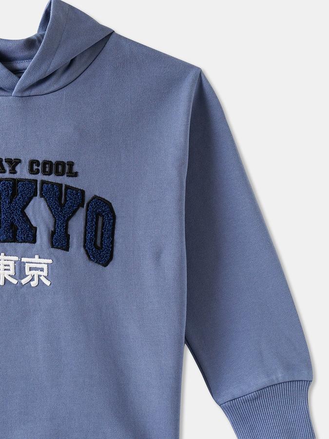 R&B Boys' Blue Printed Jacket