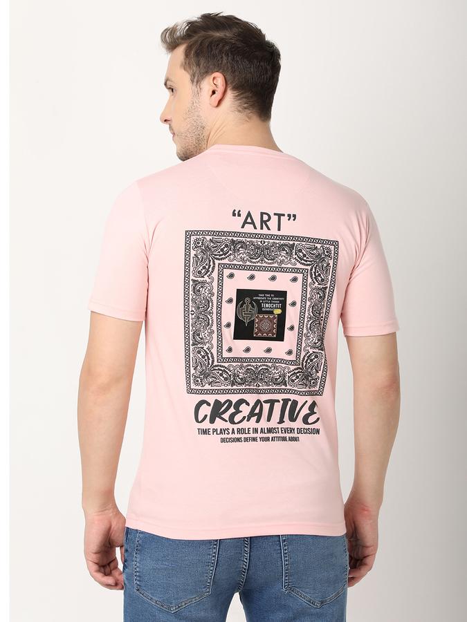 Men Regular Fit Round-Neck T-Shirt image number 2