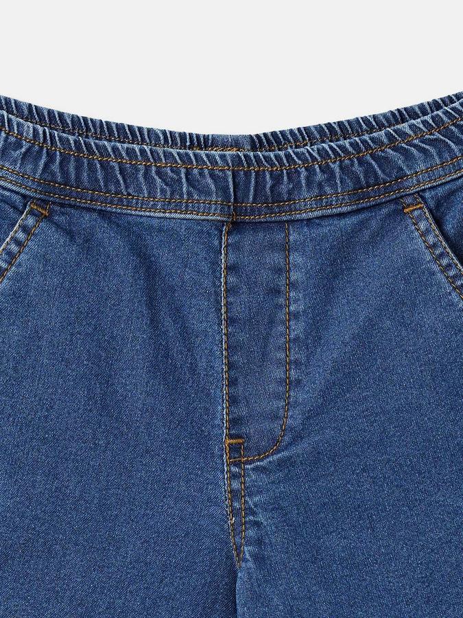 Boys Cotton Relaxed Fit Elastic Waist Cargo Style Shorts