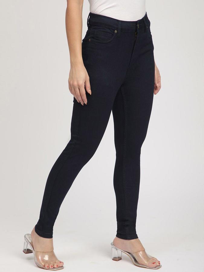 R&B Women Dark Blue Slim Fit High-Rise Jeans