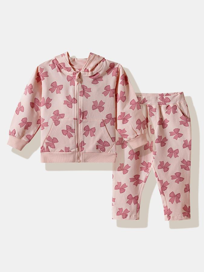 Girls Fleece Graphic Hooded Sweatshirt and Leggings Set