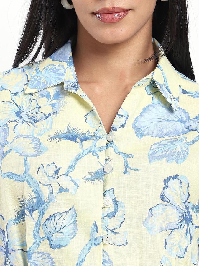 R&B Yellow Printed Women Regular fit Dress