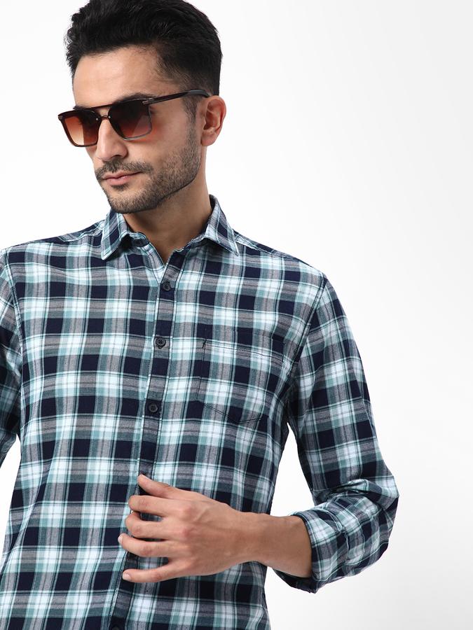 R&B Men Blue Casual Shirts image number 0