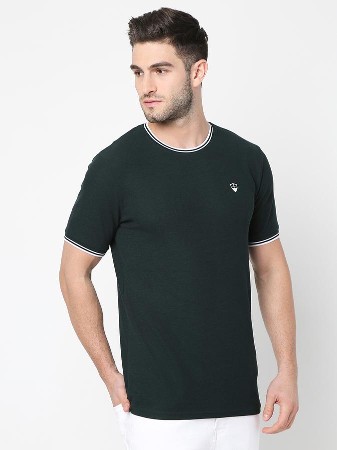Men Regular Fit Round-Neck T-Shirt image number 2