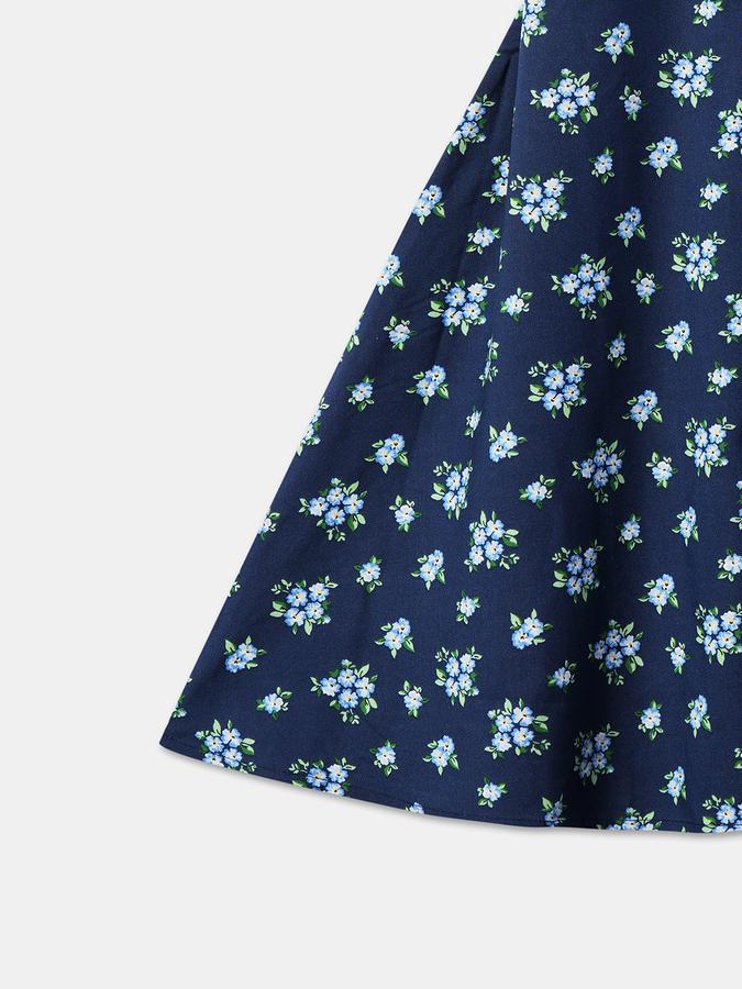 R&B Girls Blue Casual Dresses image number 3