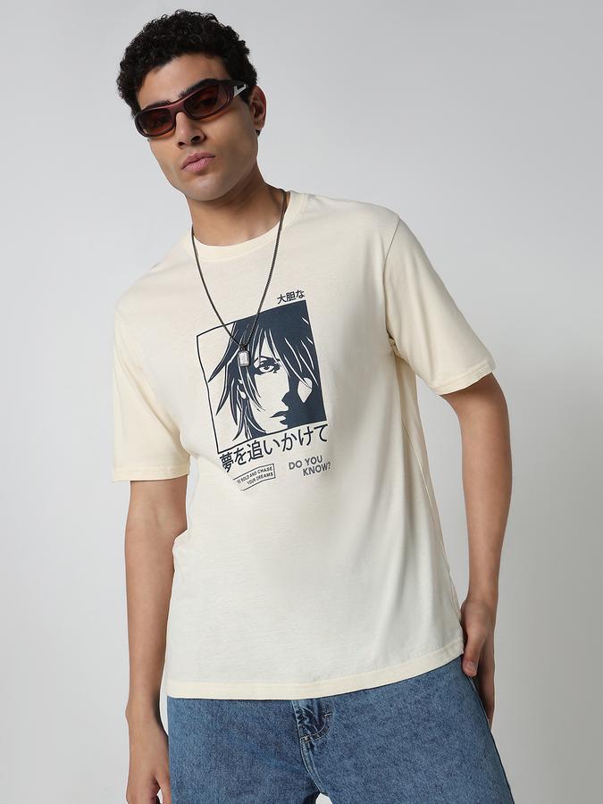 Printed Men Round Neck T-Shirt 