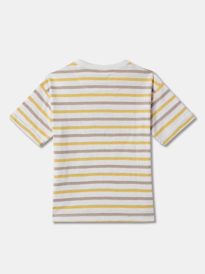 Boys Striped Crew-Neck T-Shirt image number 1