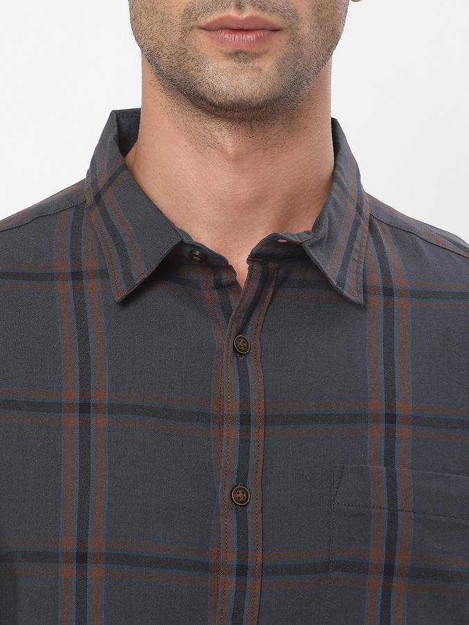 R&B Men Blue Casual Shirts image number 3