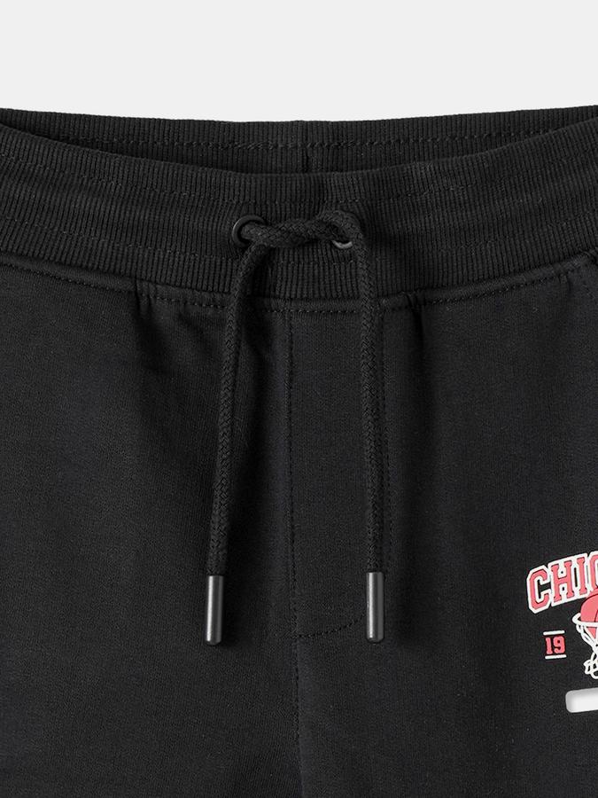 Boys Regular Fit Drawstring Waist Cuffed Hem Jogger