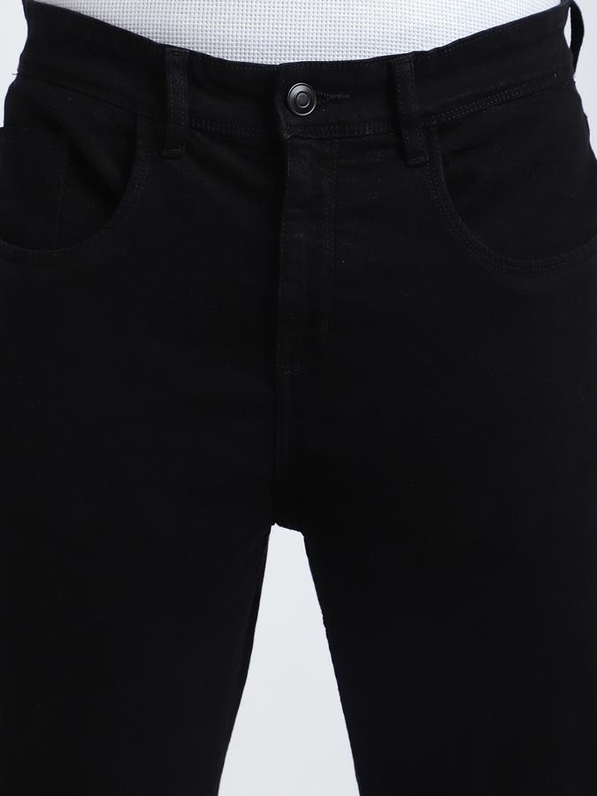 Men Cotton Relaxed Fit Mid Rise Clean Look Jeans