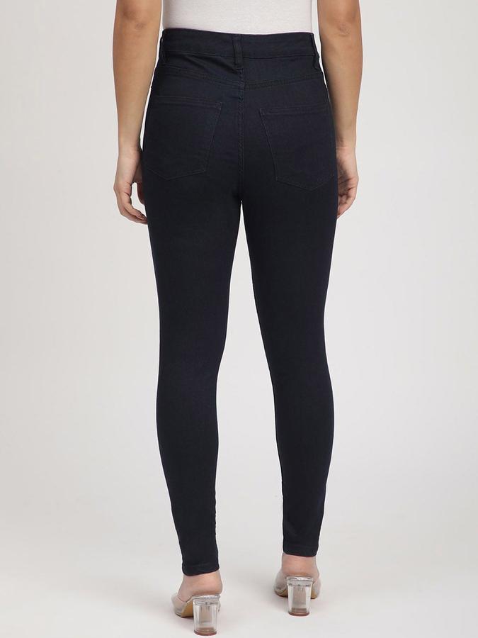 R&B Women Dark Blue Slim Fit High-Rise Jeans