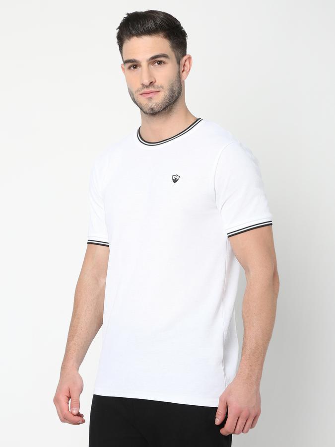 Men Logo Print Regular Fit Round-Neck T-Shirt image number 1