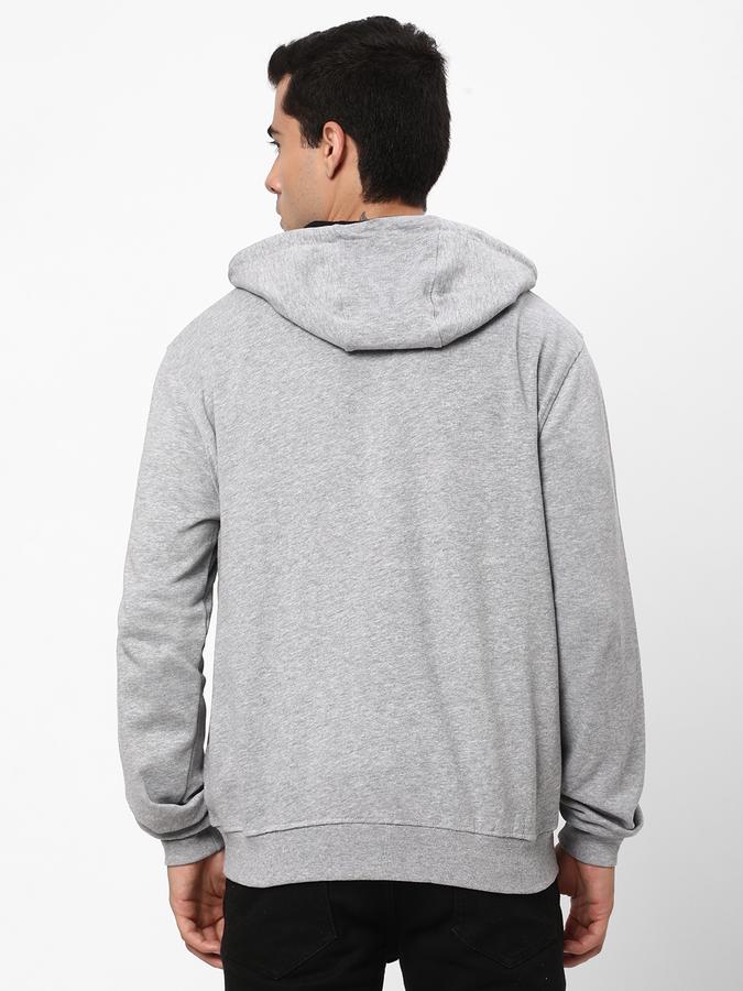 Men Cotton Regular Fit Hooded Jacket