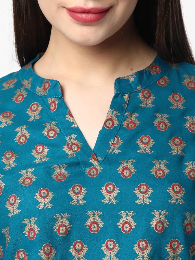 R&B Women Blue Tops & Kurtis image number 3