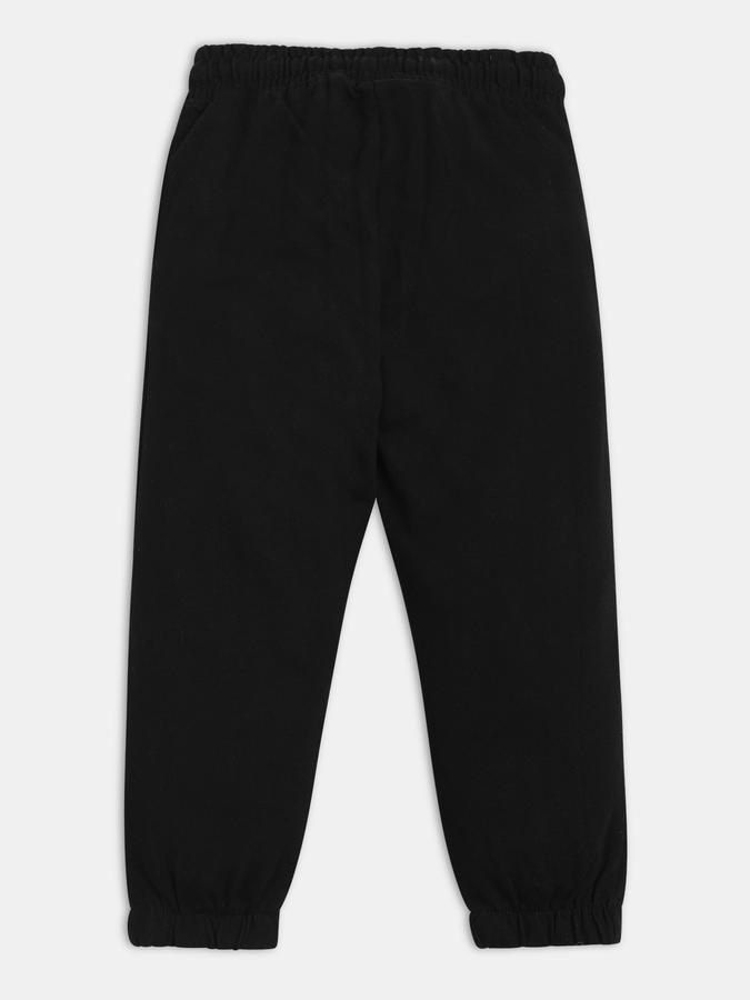 Boys Regular Fit Graphic Drawstring Waist Trouser