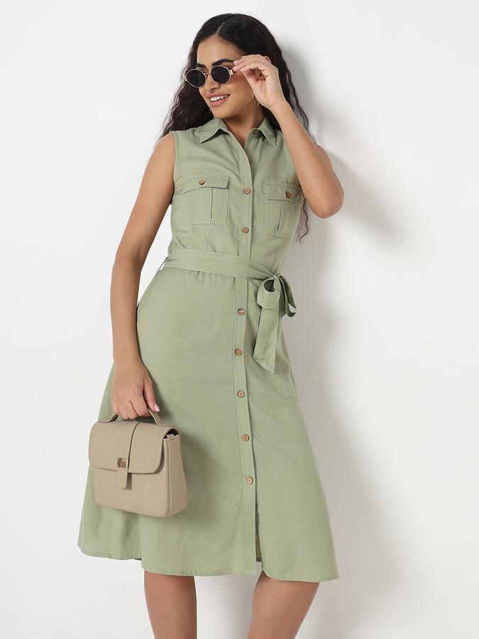 R&B Women A-line Below Knee Dress 