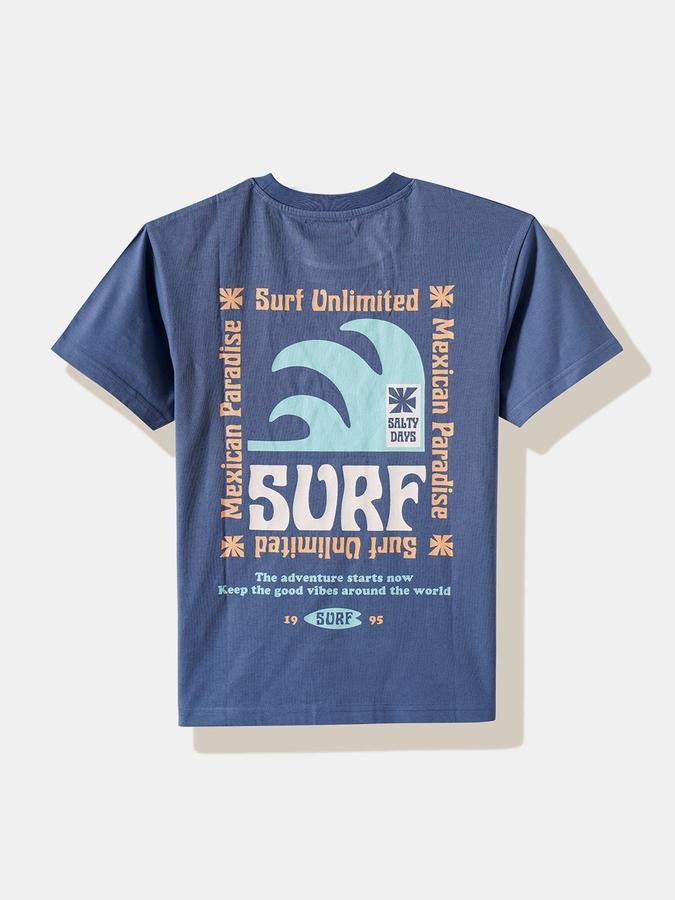 Boys Cotton Regular Fit Crew Neck Graphic T-shirt