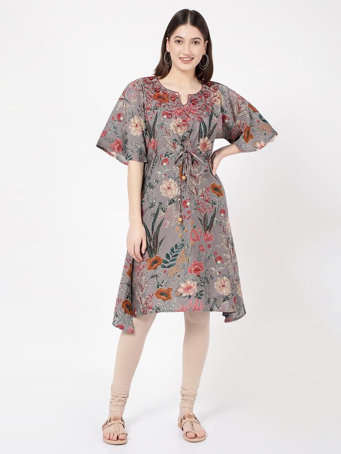R&B Women's Grey Printed Dress