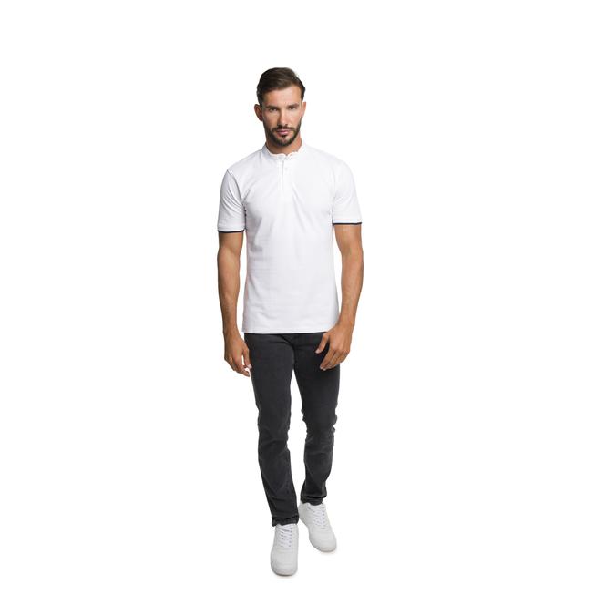R&B Henley White T-Shirt image number 3