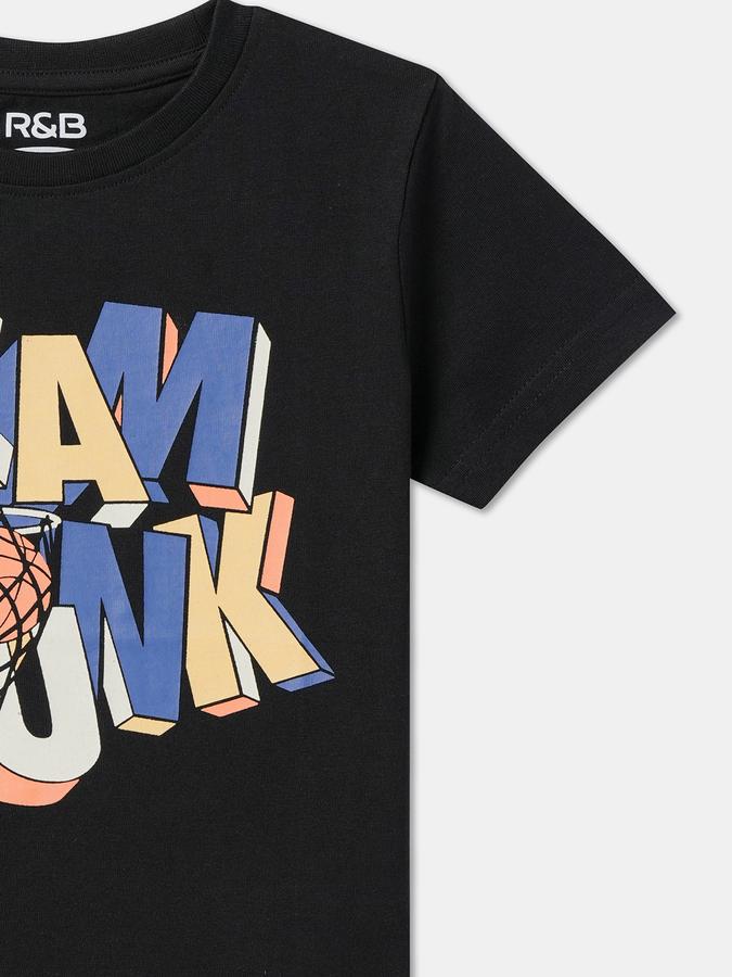 Boys Graphic Print Pure Cotton Regular T Shirt image number 2
