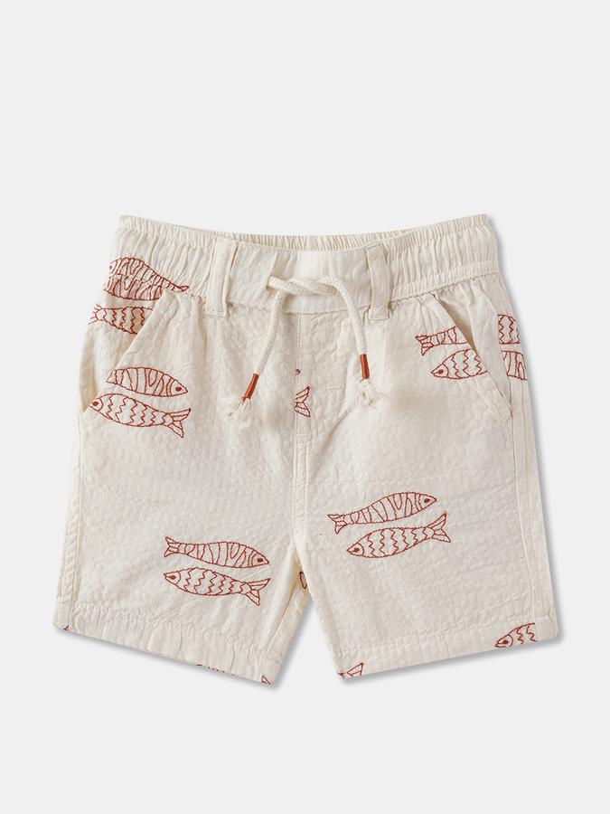 Boys Graphic Print Short Sleeve Shirt with Shorts Fashion Set