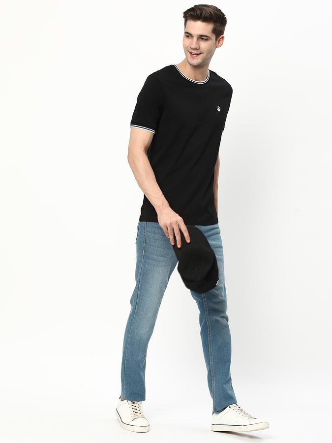 R&B Men's Solid Stretch Crew Neck T-Shirt image number 1