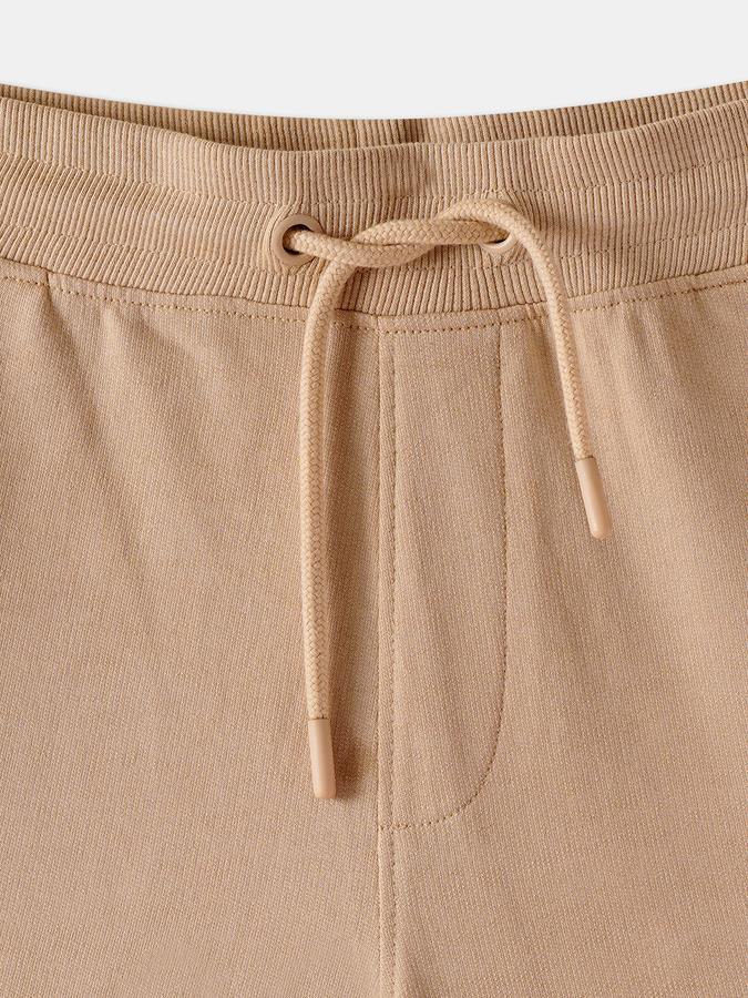 Boys Cotton Graphic Print Drawstring Waist Clean Hem Shorts