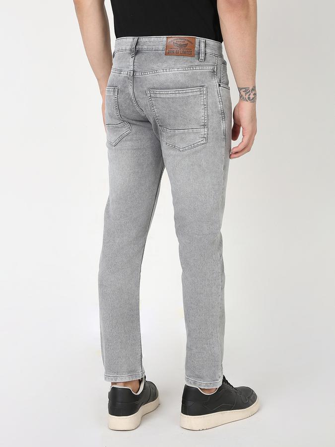 Men Cotton Slim Fit Mid Rise Clean Look Jeans