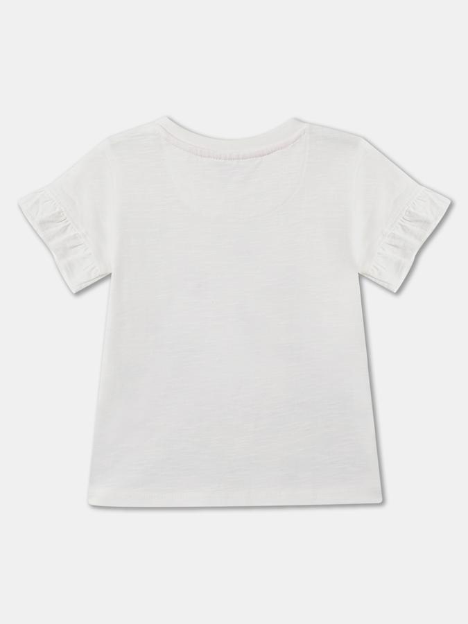 Girls Graphic Regular Fit Short Sleeve Crew Neck Top