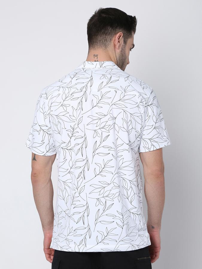 Men Leaf Print Regular Fit Shirt image number 3