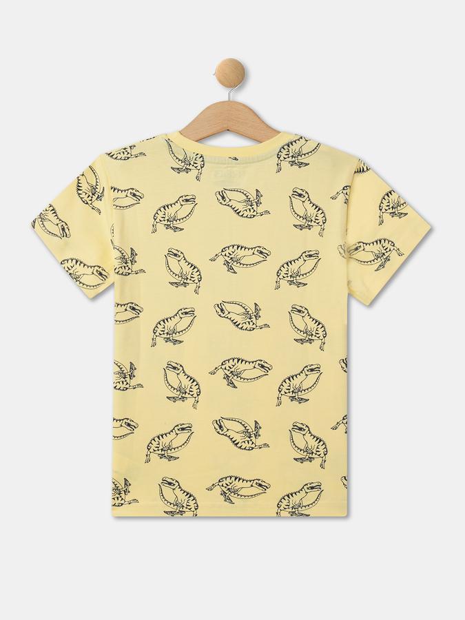 Boys Relaxed Fit Round-Neck T-Shirt image number 1