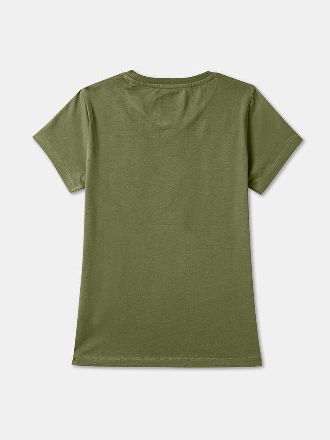 Girls Graphic Print Pure Cotton Regular T Shirt image number 1
