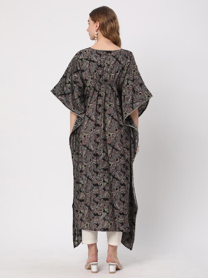 Women V-Neck Straight Kurta image number 2