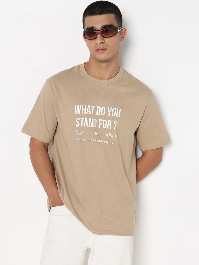 MENS Short Sleeves CREW NECK GRAPHIC TEES- RELAX FIT image number 0