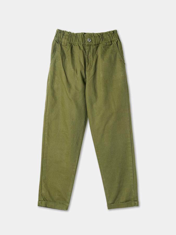 Girls Straight Fit Pleated Pants image number 0