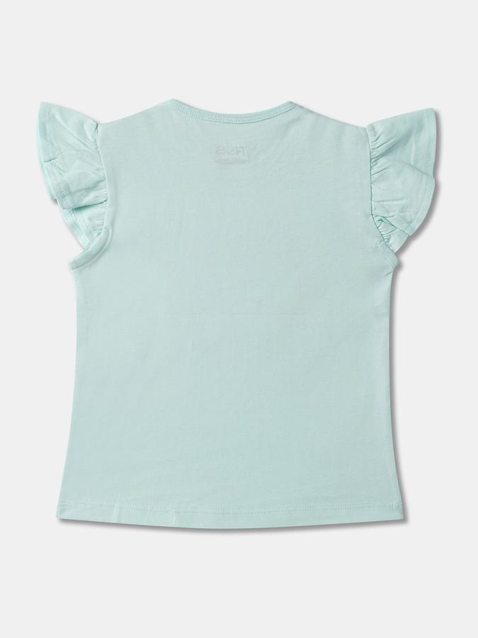 Girls Typographic Print Regular Fit T-Shirt image number 1