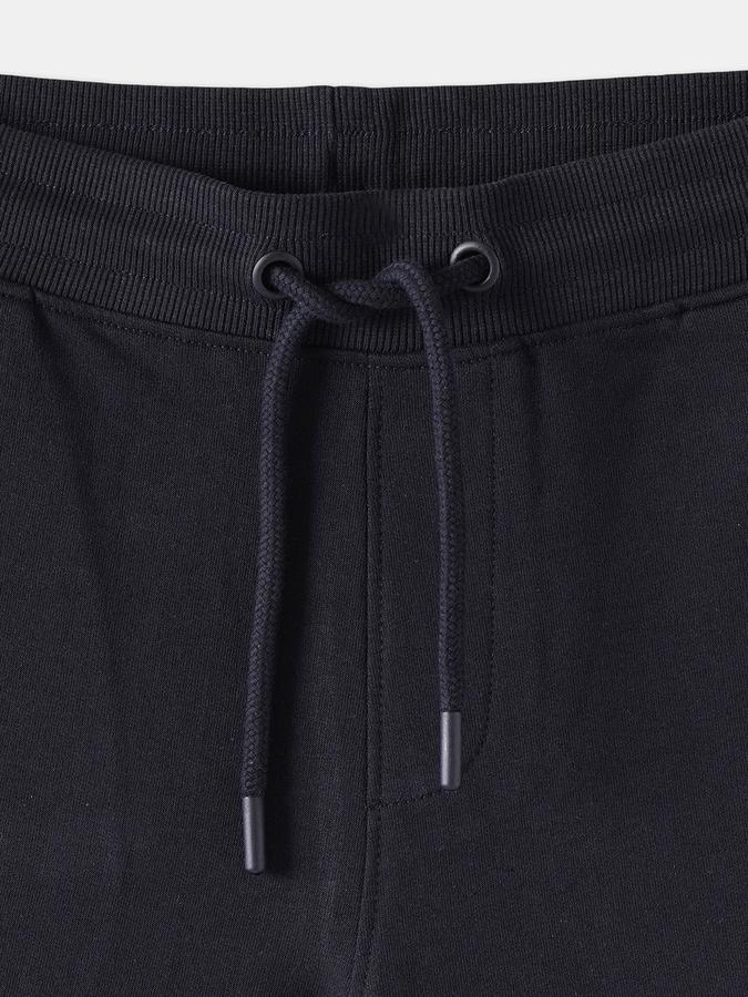 Boys Cotton Graphic Print Drawstring Waist Clean Hem Shorts