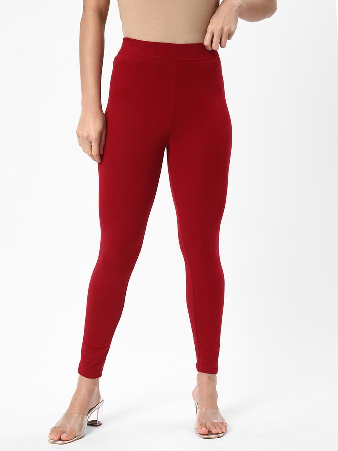 R&B Women's Cotton Spandex Stretch Legging Ankle Length