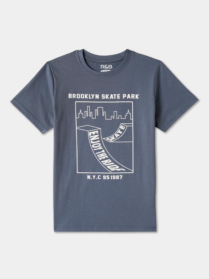 R&B BOYS PRINTED REGULAR GRAPHIC TEE