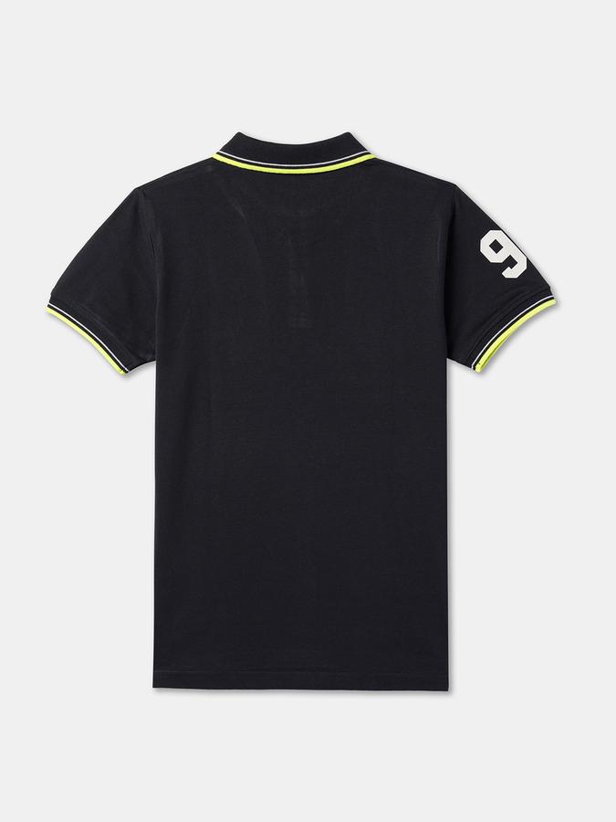 R&B Boys Typographic Print Relaxed Fit Polo T-Shirt image number 1