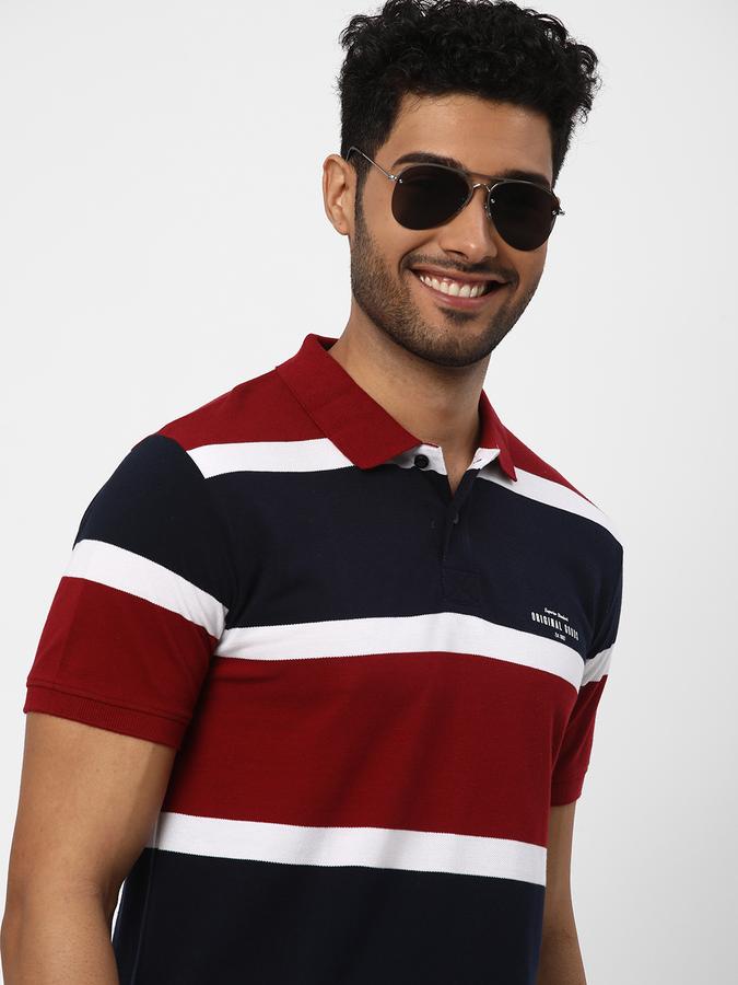 R&B Men's Striper Polo image number 0